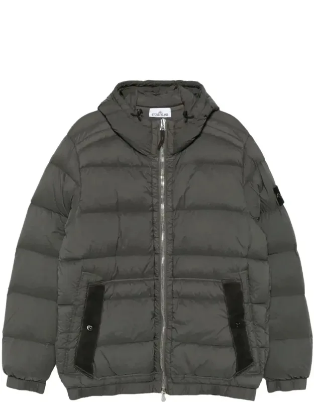 Quilted Hooded Down Jacket