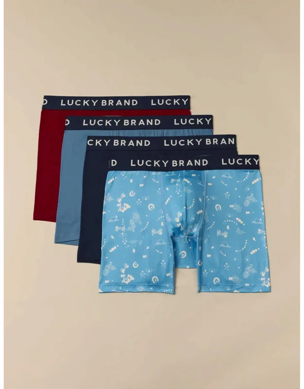 4 Pack Essential Soft Boxer Briefs