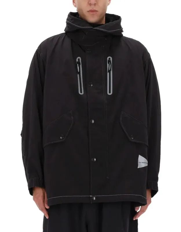Loose Fishtail Hooded Jacket