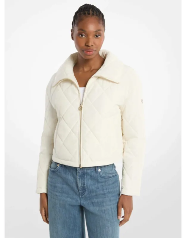 Cropped Quilted Jacket