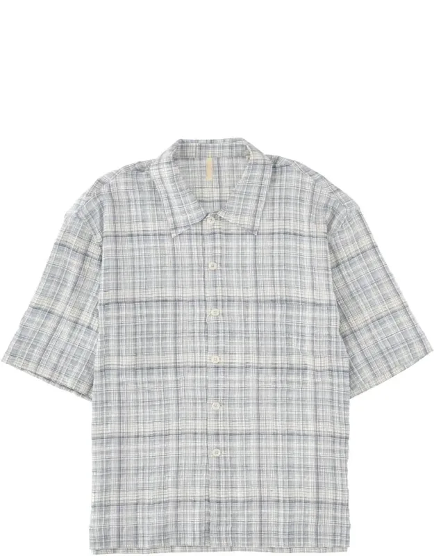 Muted Plaid Cotton-blend Shirt