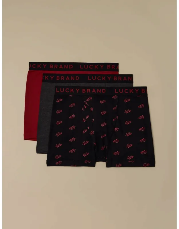 3 Pack Boxer Briefs Cotton