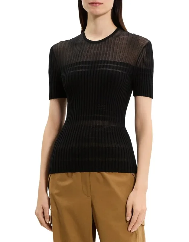Sheer Stripe Sweater