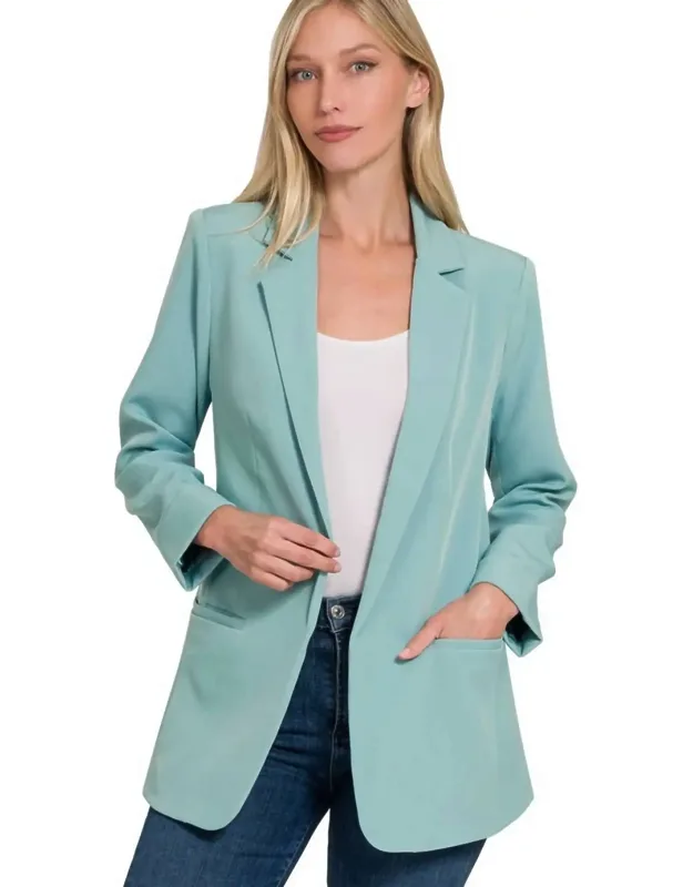 Open Front Classic Blazer