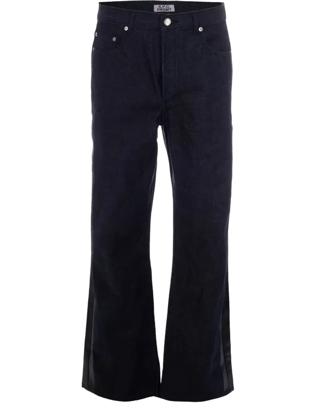 Straight-leg Jeans With Silver Selvedge Detail