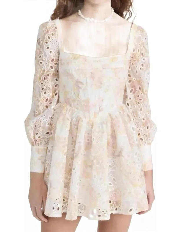 Flounce Dress In Sunny Floral