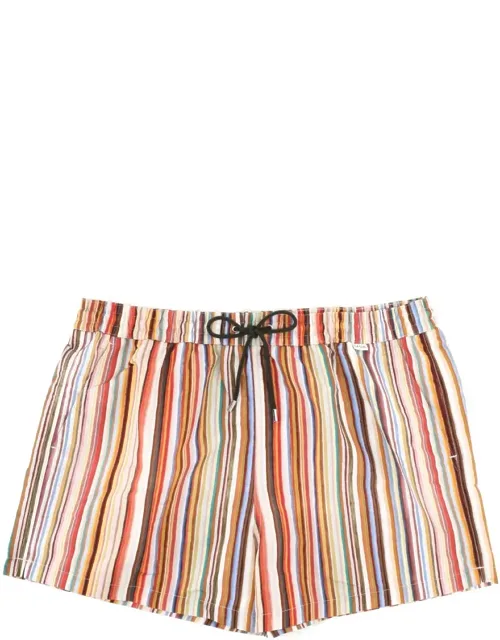 Painted Signature Stripe Swim Shorts