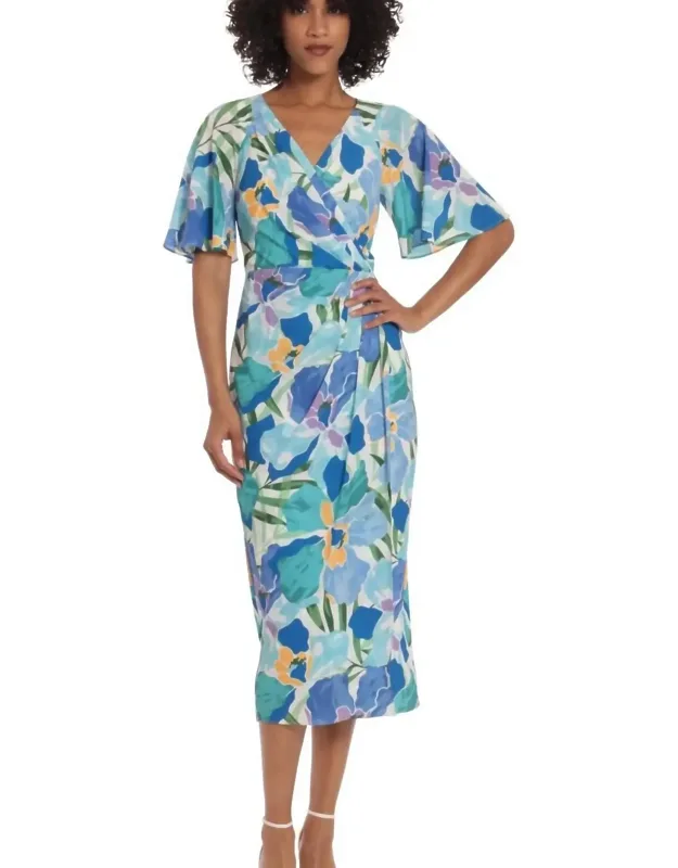 Faux Wrap Dress