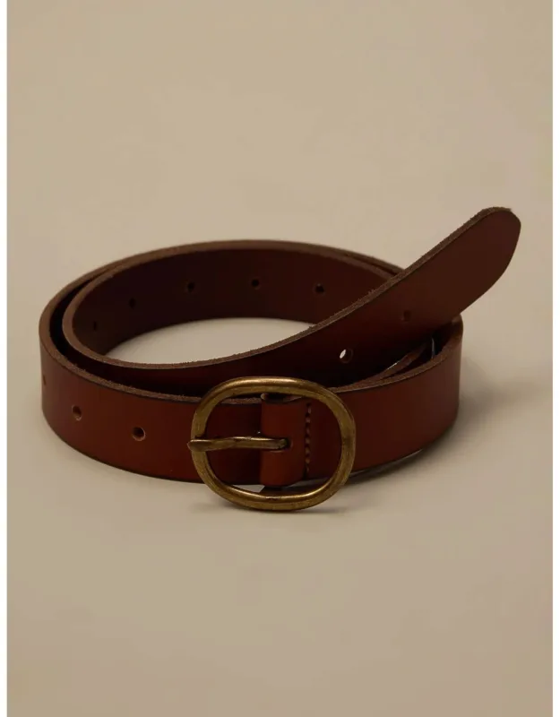 Pull Through Leather Belt