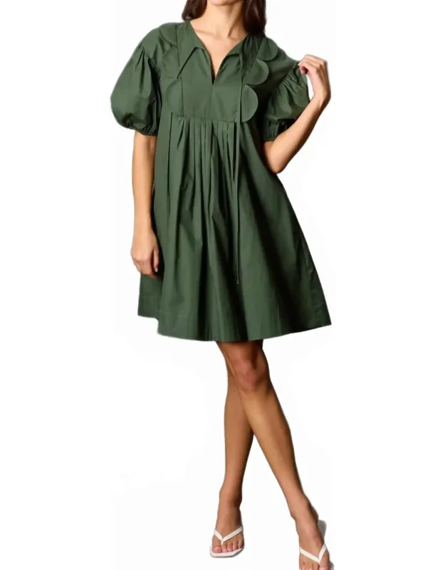 Scallop Trim Dress