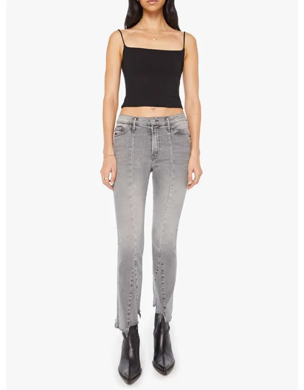 The Insider Crop Pointy Fray Jeans