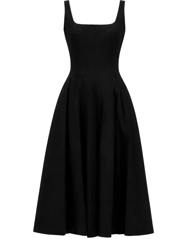 Ellison Pleated Midi Dress