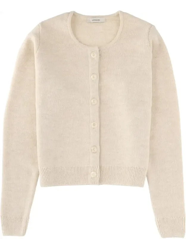 Crop Alpaca Blend Cardigan