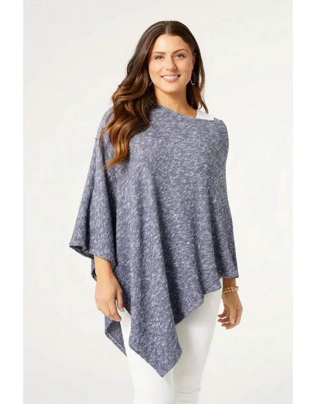 Selene Supersoft Ribbed Poncho