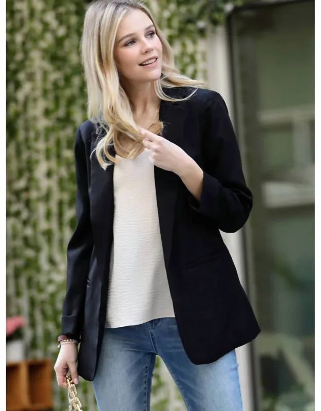 Open Front Classic Blazer
