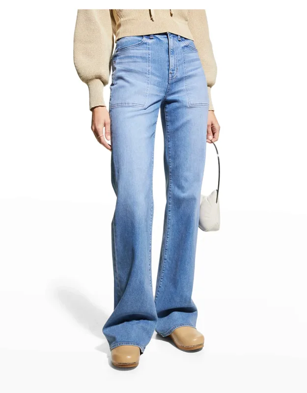 Crosbie Wide-leg Jeans With Pocket Details