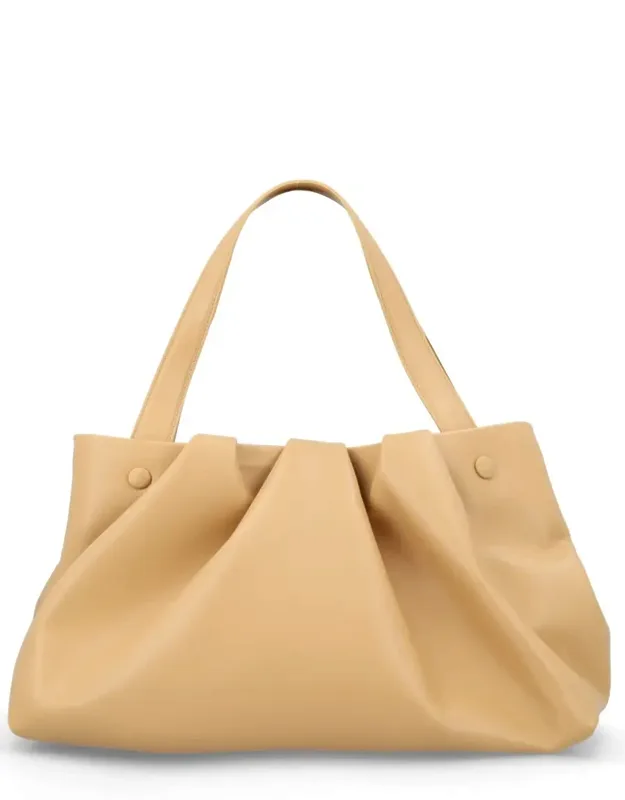 Spacious Gathered Ruched Handbag