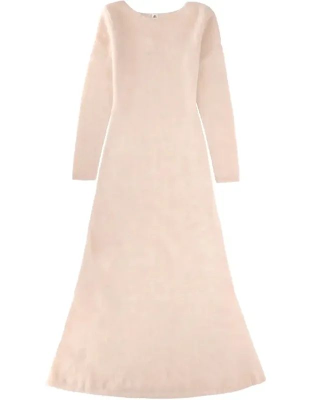 Mohair-blend Flared Evening Dress