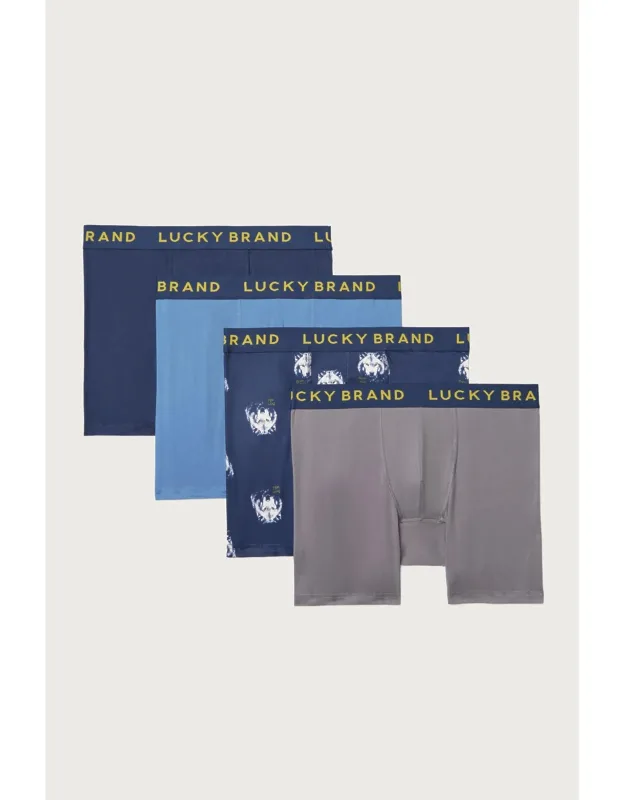 4 Pack Essential Soft Boxer Briefs