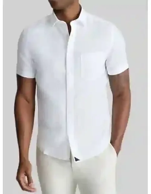 Cameron Slim Fit Wrinkle-resistant Linen Short Sleeve Woven Button Up Shirt