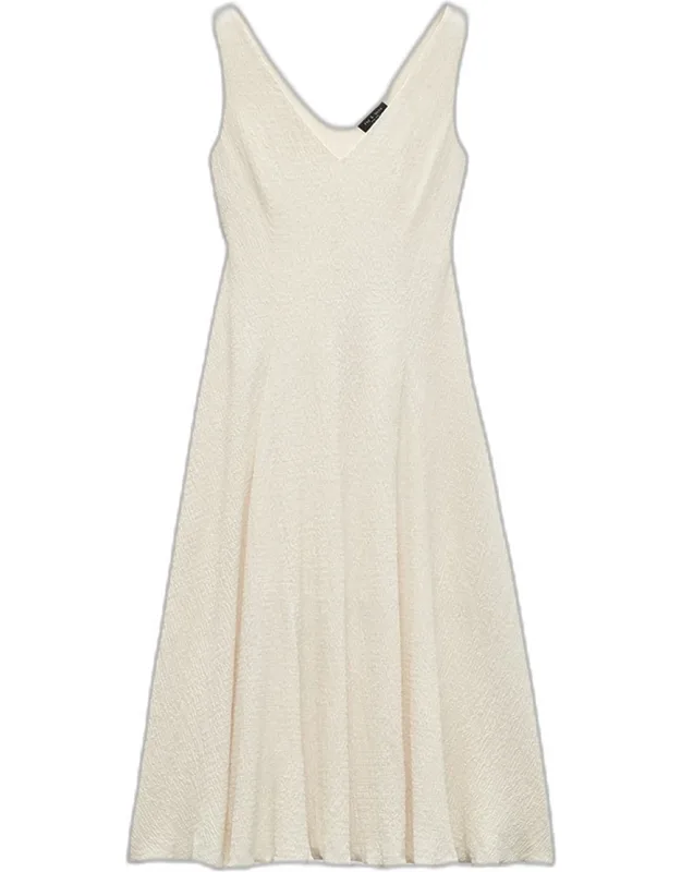 V-neck Midi Dress