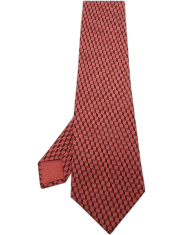 Geometric Pattern Silk Tie