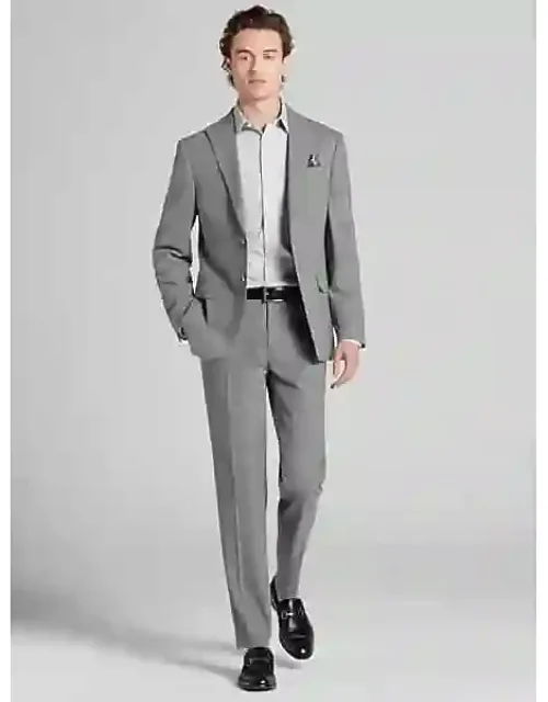 Chillflex Slim Fit Peak Lapel Windowpane Suit