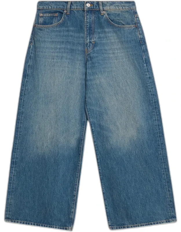 Wide-leg Denim Jeans
