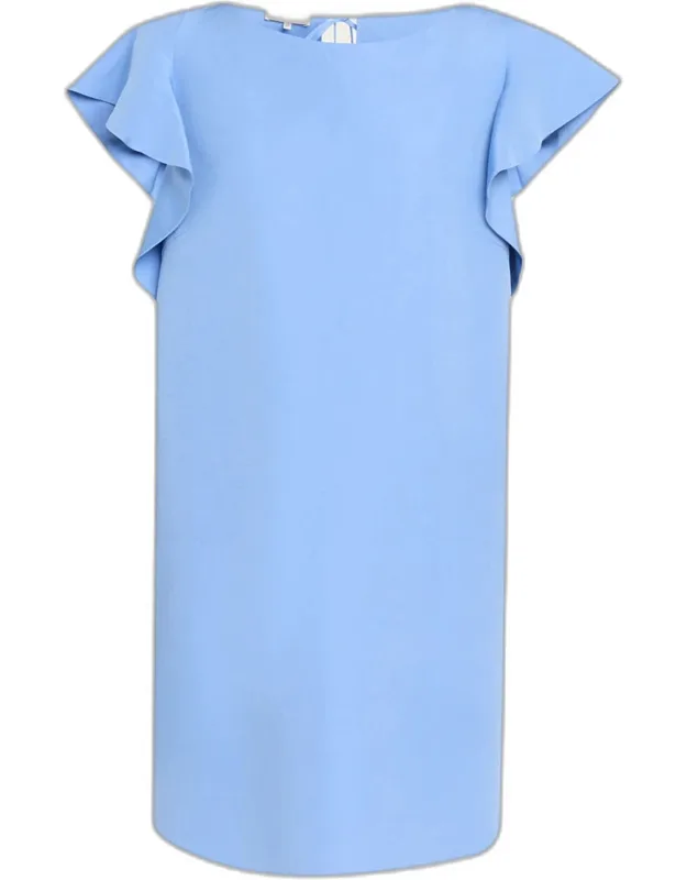 Flutter Silk-linen Mini Dress