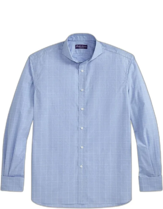 Cotton Glen Check French Cuff Dress Shirt