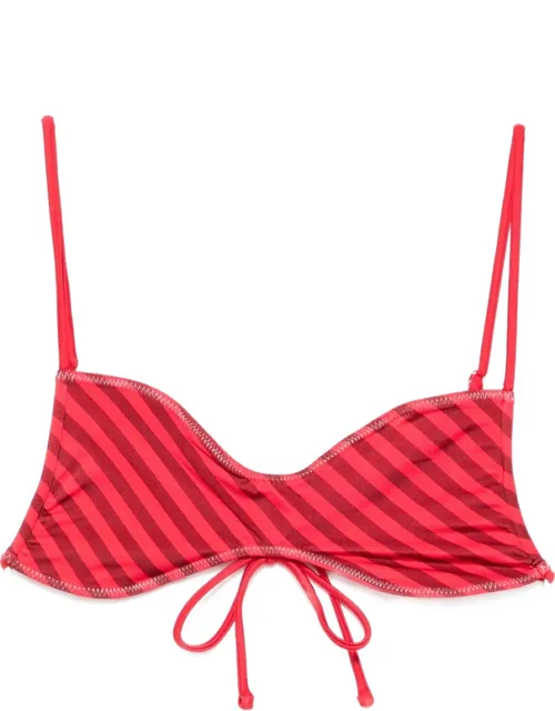 Magnolia Striped Bikini Top