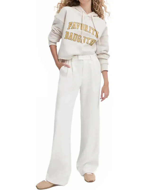 Cropped Collegiate Hoodie