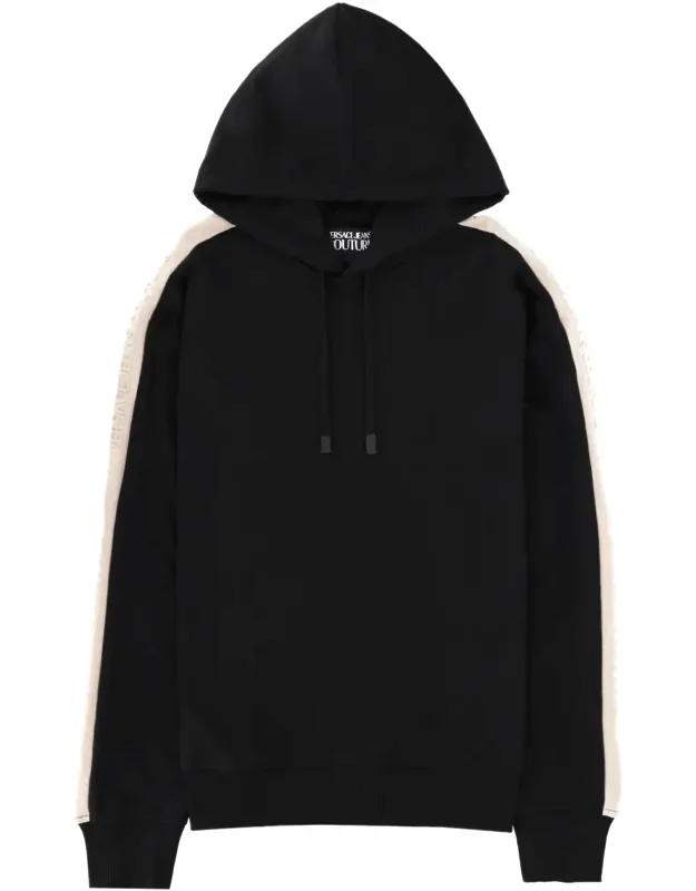 Sleeve Stripes Cotton Hoodie