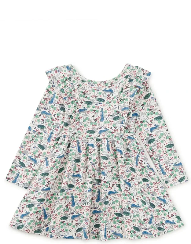 Ruffle Shoulder Ballet Dress