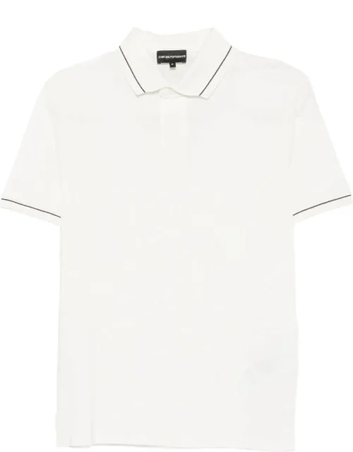 Contrast-trim Buttoned Polo Shirt