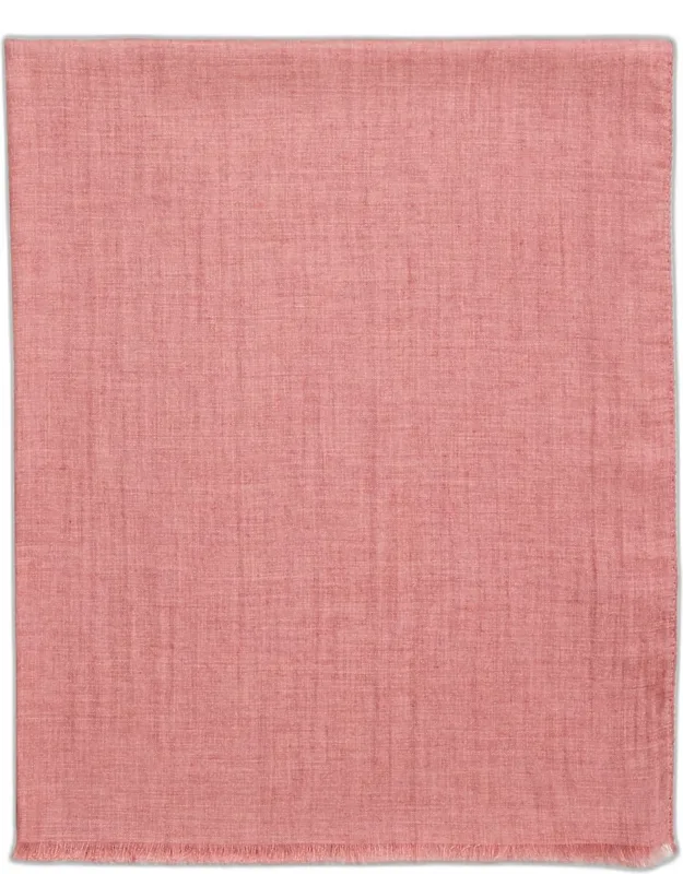 Modal And Cashmere Melange Fringe Scarf