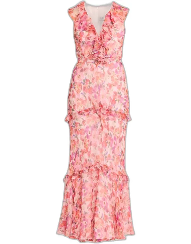 Tiered Ruffle Cocktail Dress