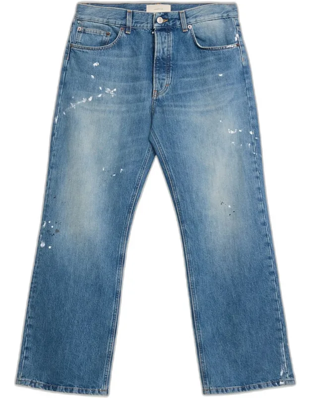Paint Splatter Denim Jeans