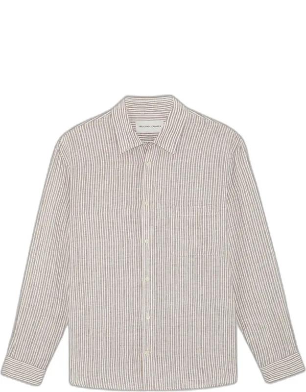 Cotton Stripe Button-down Shirt