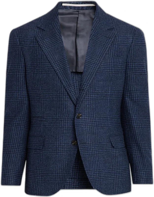 Galles Houndstooth Check Single-breasted Sport Coat