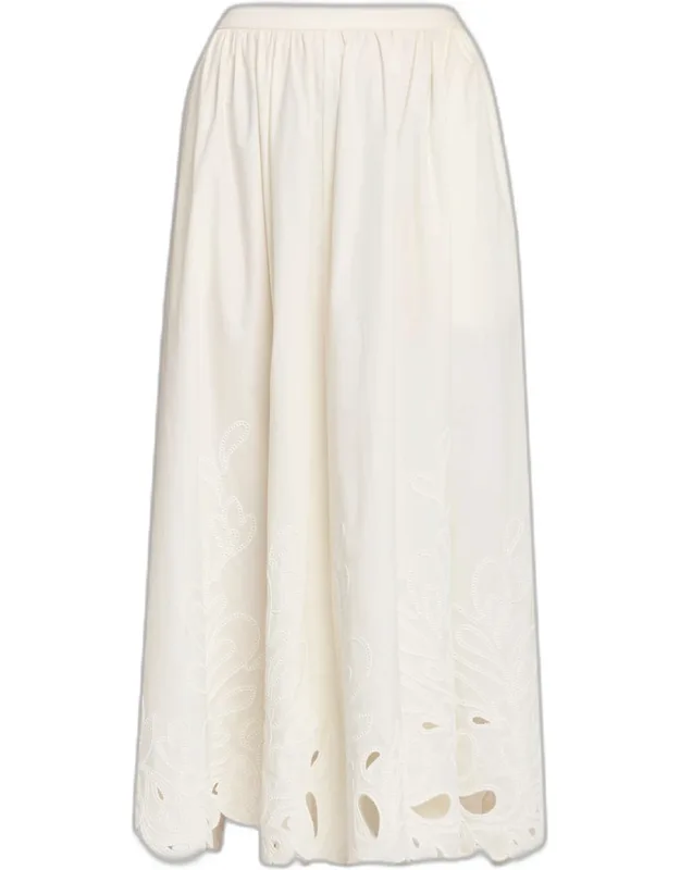 Paisley Bloom Midi Skirt