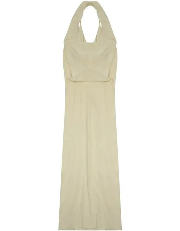 Flowing Silhouette Halter Neckline Dress