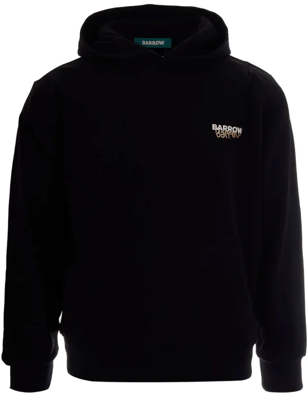 Cotton Hoodie With Bear Graphic And Logo