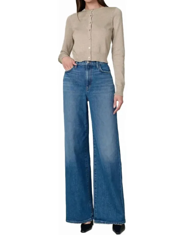 Mia Petite High Rise Wide Leg Jeans - 11.5-inch Rise, 30-inch Inseam