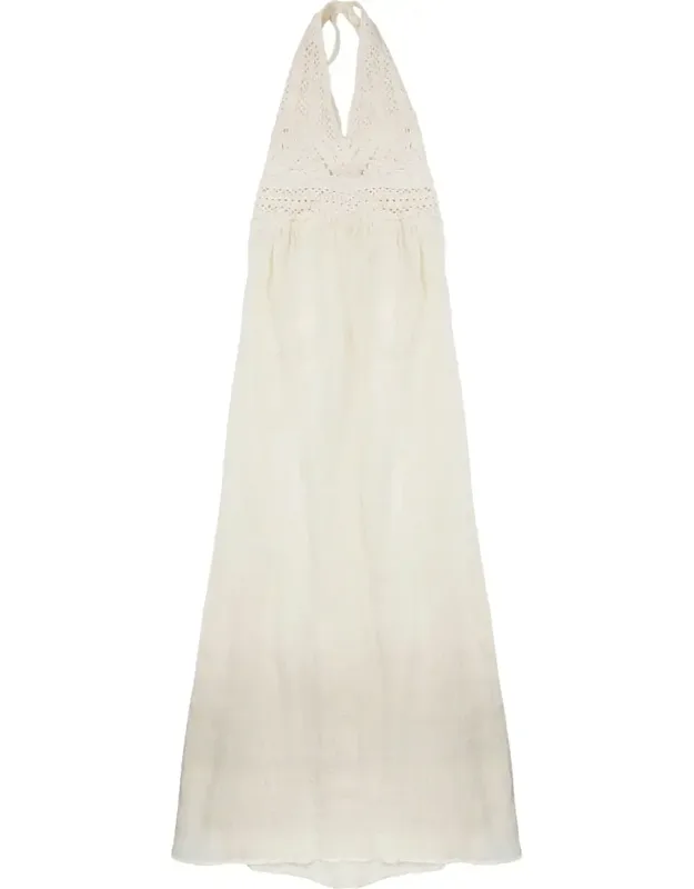 Halter Neck Bodice Crochet Dress