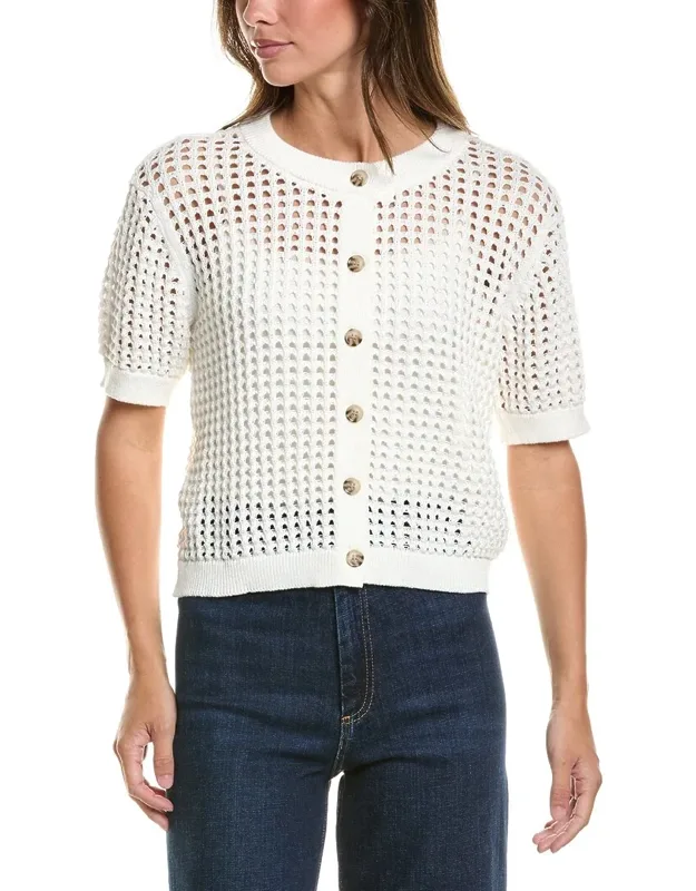 Texture Mesh Cardigan