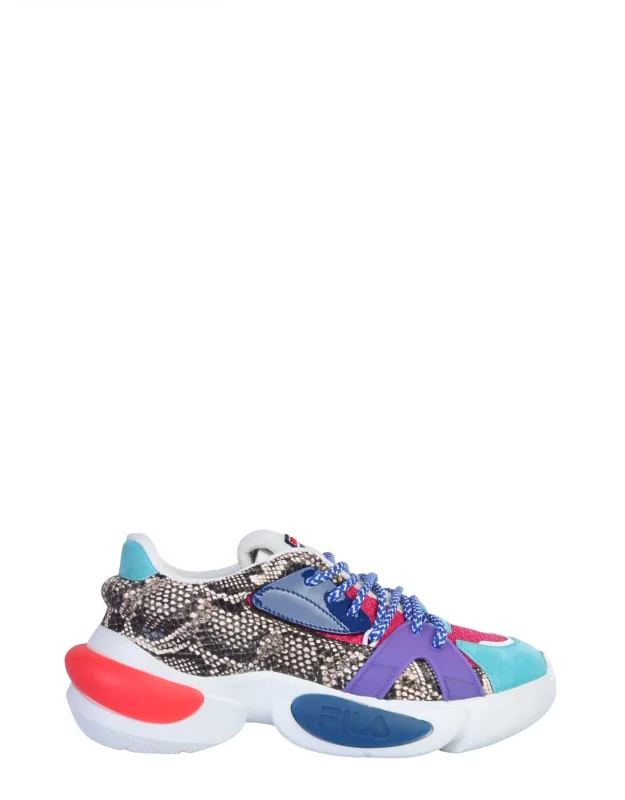Logo Sneakers With Rubber Sole And 5 Cm Tubular Lace Closure