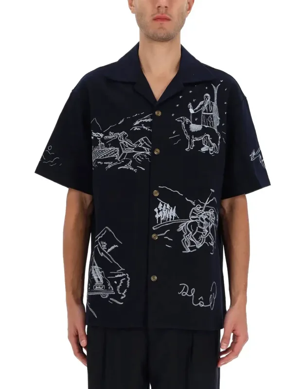 Embroidered Cotton Shirt