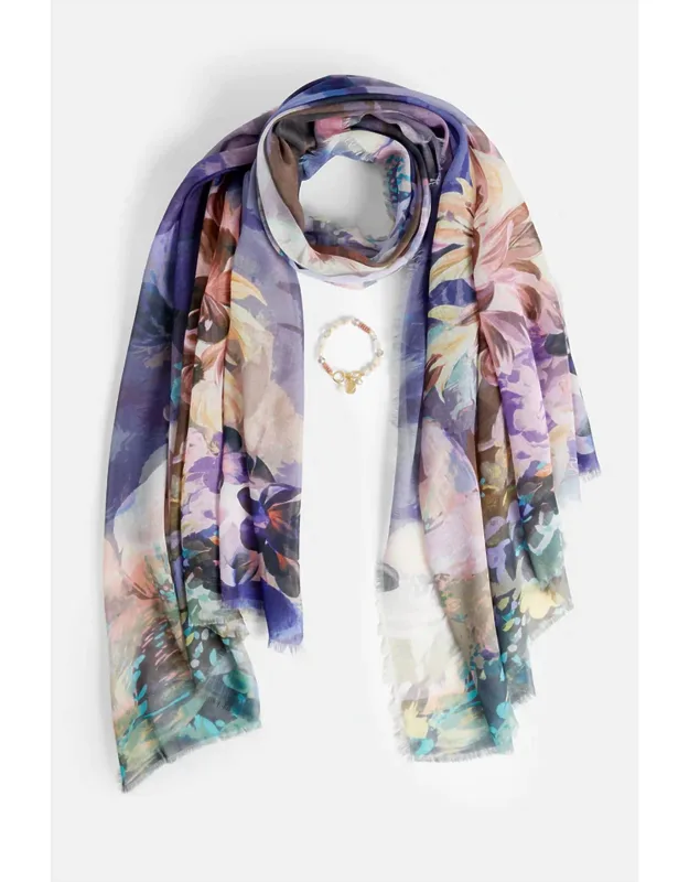 Scarf And Bracelet Set