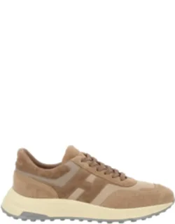 Hyperlight Tonal Suede Overlay Calfskin Sneakers